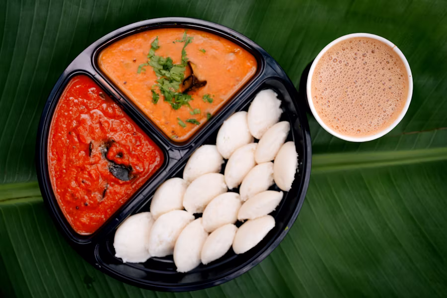 Traditional South Indian snacks prepared for catering functions in Coimbatore